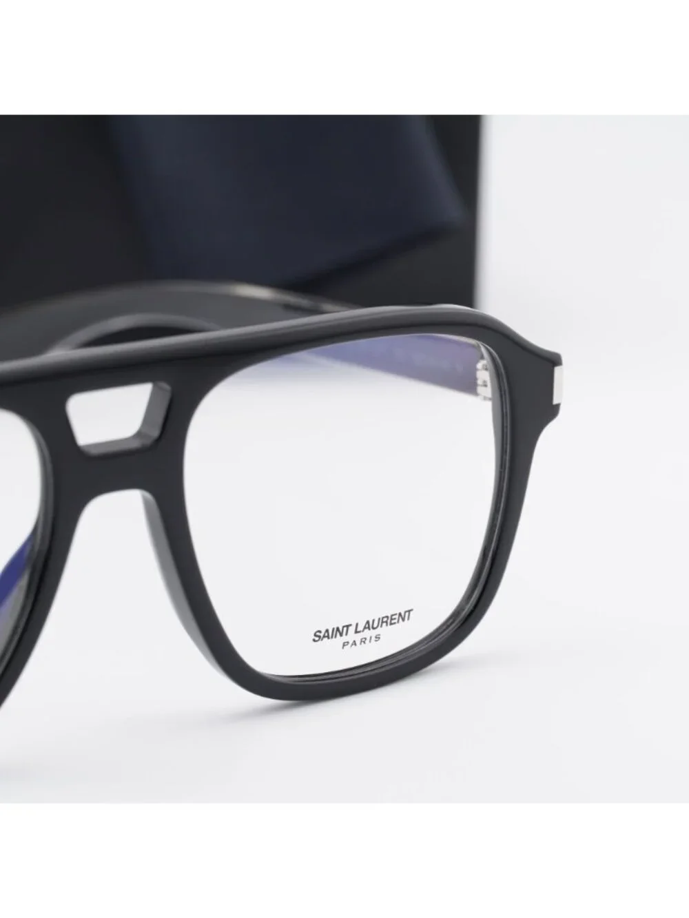 Saint Laurent SL881 OPT 001 Eyeglasses Black 55mm Aviator Frame